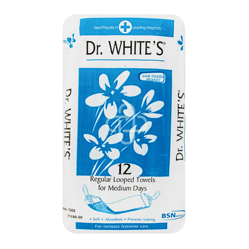 Dr Whites Sanitary Towels Regular - Pack 12 – Medisupplies.co.za